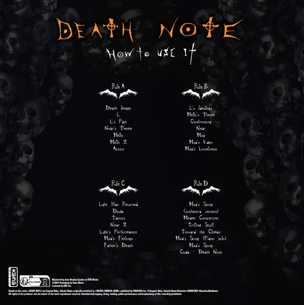 Зошит смерті | Death Note Original Soundtrack Vol.3 Vinyl V-000026 фото