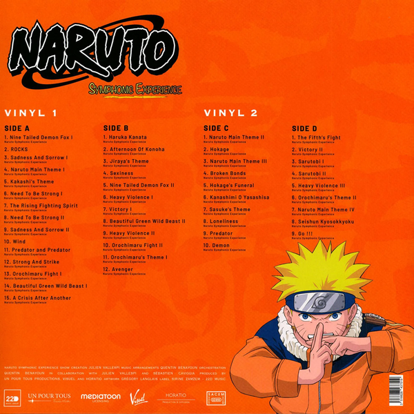 Наруто | Naruto Symphonic Experience Red Edition  2LP Toshio Masuda, Musashi Project & Quentin Benayoun V-000051 фото